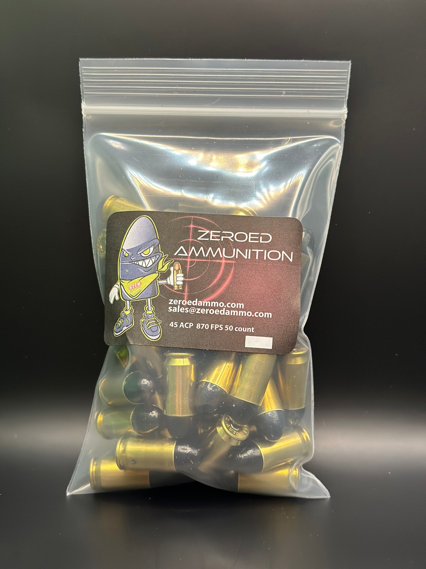45ACP 200gr Coated Bullet - 50 Rounds