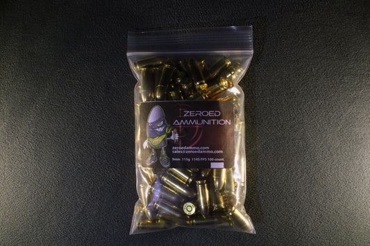 9mm 115gn FMJ Bullet - 500 Rounds